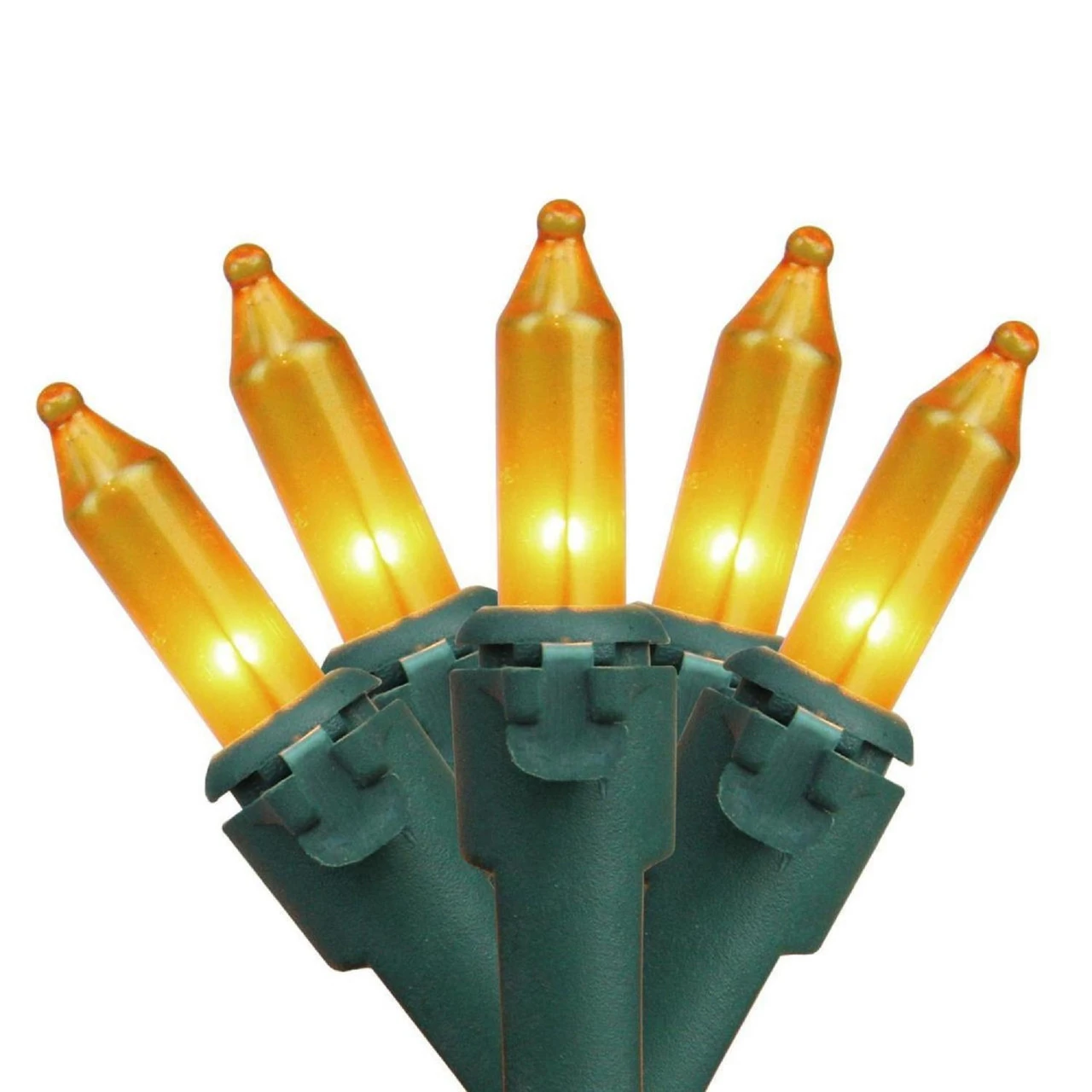 150-Count Gold Chasing 8-Function Mini Christmas Light Set, 31.25ft Green Wire 1 150-Count Gold Chasing 8-Function Mini Christmas Light Set, 31.25ft Green Wire