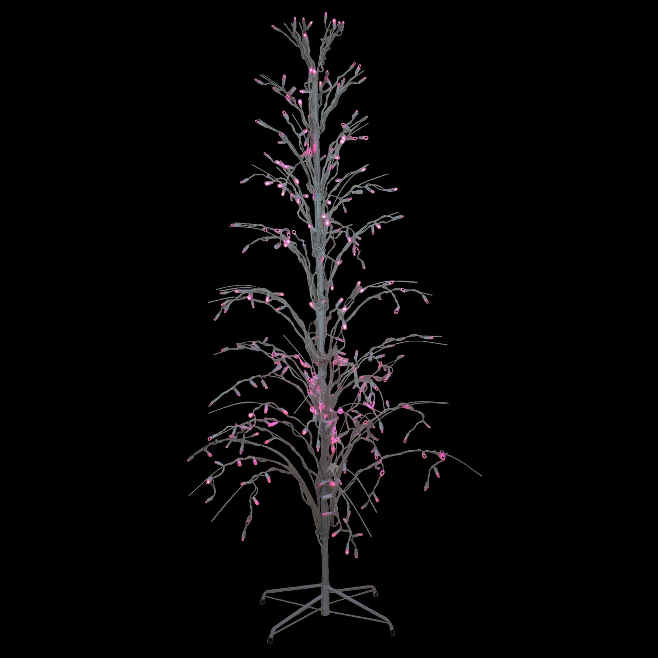 4' Pink LED Lighted Christmas Cascade Twig Tree Outdoor Decoration 2 4' Pink LED Lighted Christmas Cascade Twig Tree Outdoor Decoration - Image 2