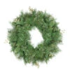 Mixed Pine And Glittered Berry Artificial Christmas Wreath - 24-Inch, Unlit