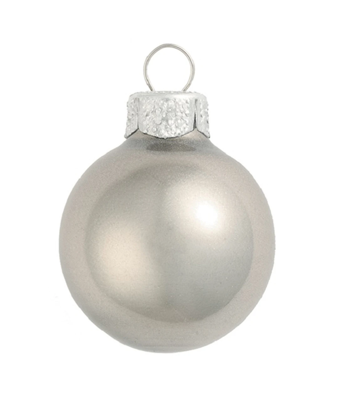 12ct Silver Glass Metallic Christmas Balls Ornaments 2.75" (65mm) 1 12ct Silver Glass Metallic Christmas Balls Ornaments 2.75" (65mm)