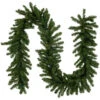 9' X 12" Pre-Lit Canadian Pine Artificial Christmas Garland, Multicolor Lights