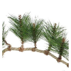 6' X 5" Long Needle Pine And Rope Rustic Artificial Christmas Garland - Unlit -Best Christmas Store napco 23658 03 23716.1667491111