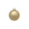 8ct Matte Gold Glass Ball Christmas Ornaments 3.25" (80mm)