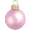 4ct Pink Matte Glass Christmas Ball Ornaments 4.75" (120mm)