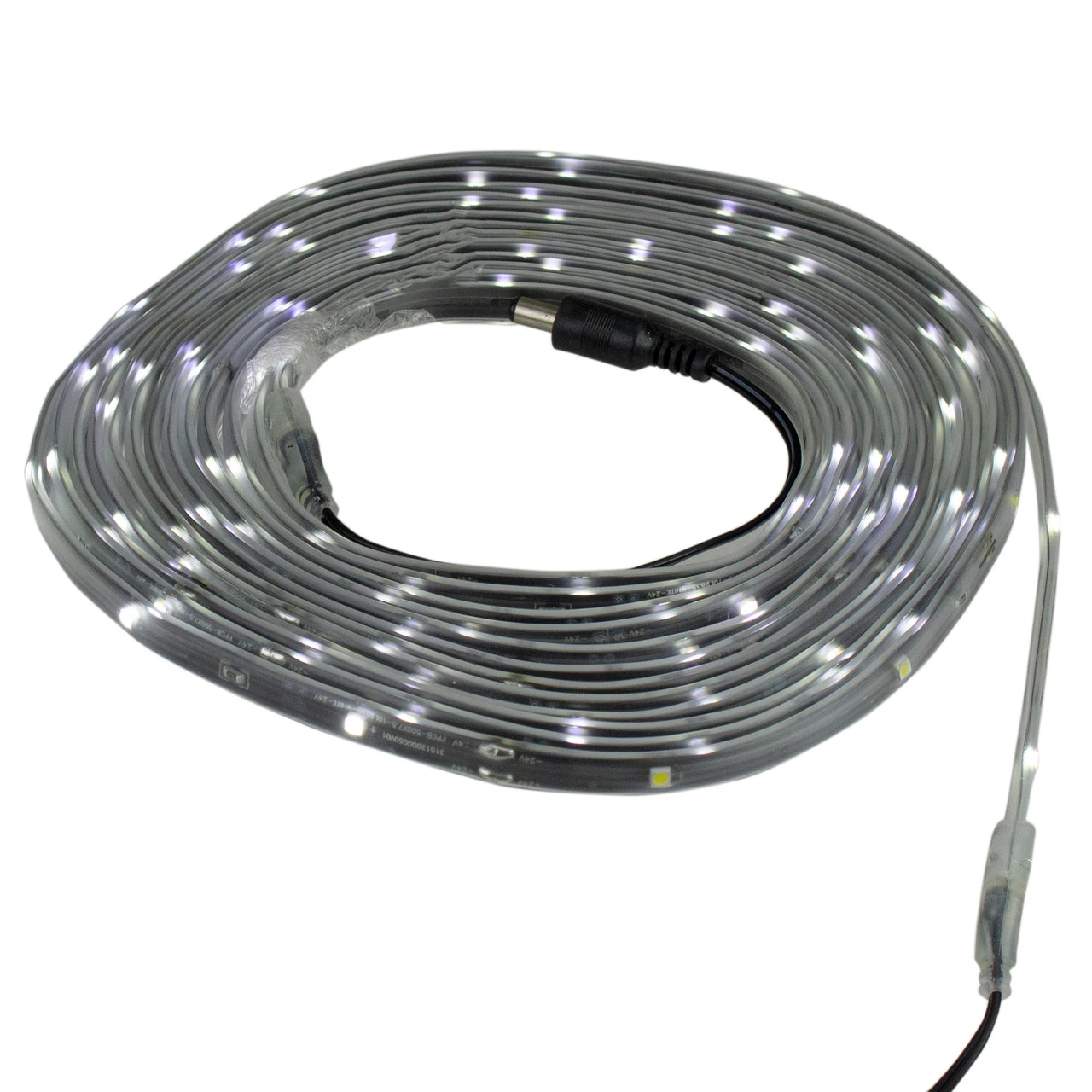 18' Pure White LED Outdoor Christmas Linear Tape Lighting - Black Finish 2 18' Pure White LED Outdoor Christmas Linear Tape Lighting - Black Finish - Image 2