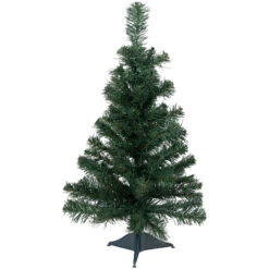 24" Traditional Green Pine Artificial Christmas Tree, Unlit
