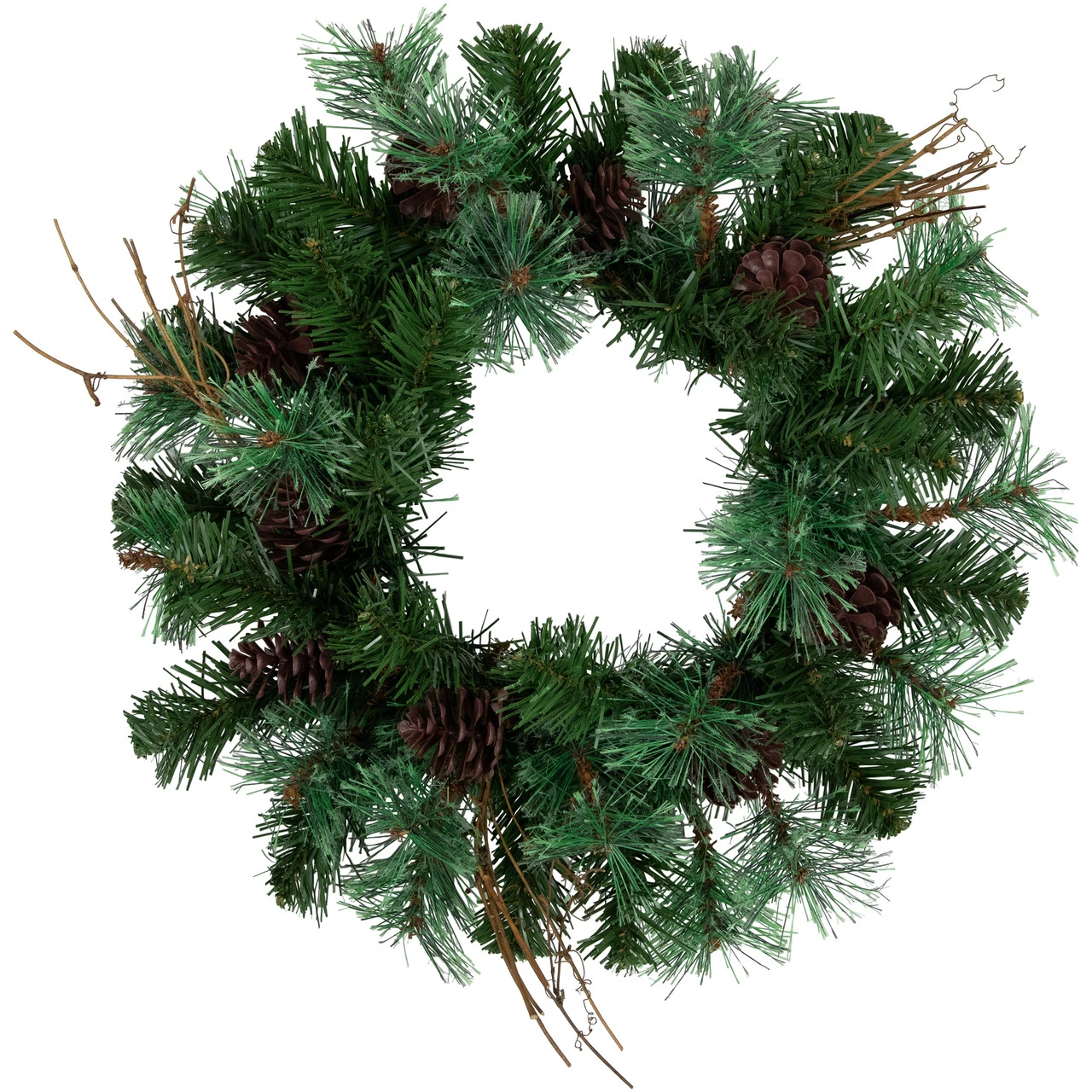Country Mixed Pine Artificial Christmas Wreath, 16-Inch, Unlit 1 Country Mixed Pine Artificial Christmas Wreath, 16-Inch, Unlit