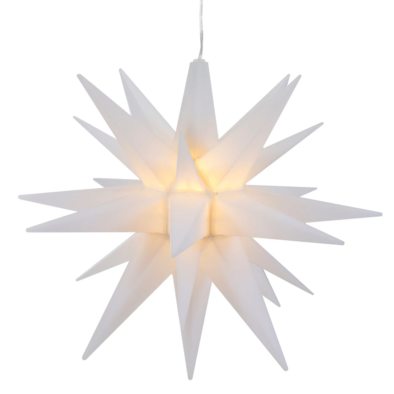 12" White LED Lighted Battery Operated Moravian Star Christmas Decoration 1 12" White LED Lighted Battery Operated Moravian Star Christmas Decoration