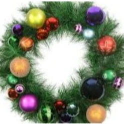 Multi-Colored Ornaments And Artificial Pine Christmas Wreath, 24-Inch, Unlit 5 Multi-Colored Ornaments And Artificial Pine Christmas Wreath, 24-Inch, Unlit -Best Christmas Store northlight20s84890 03 88727.1667533624