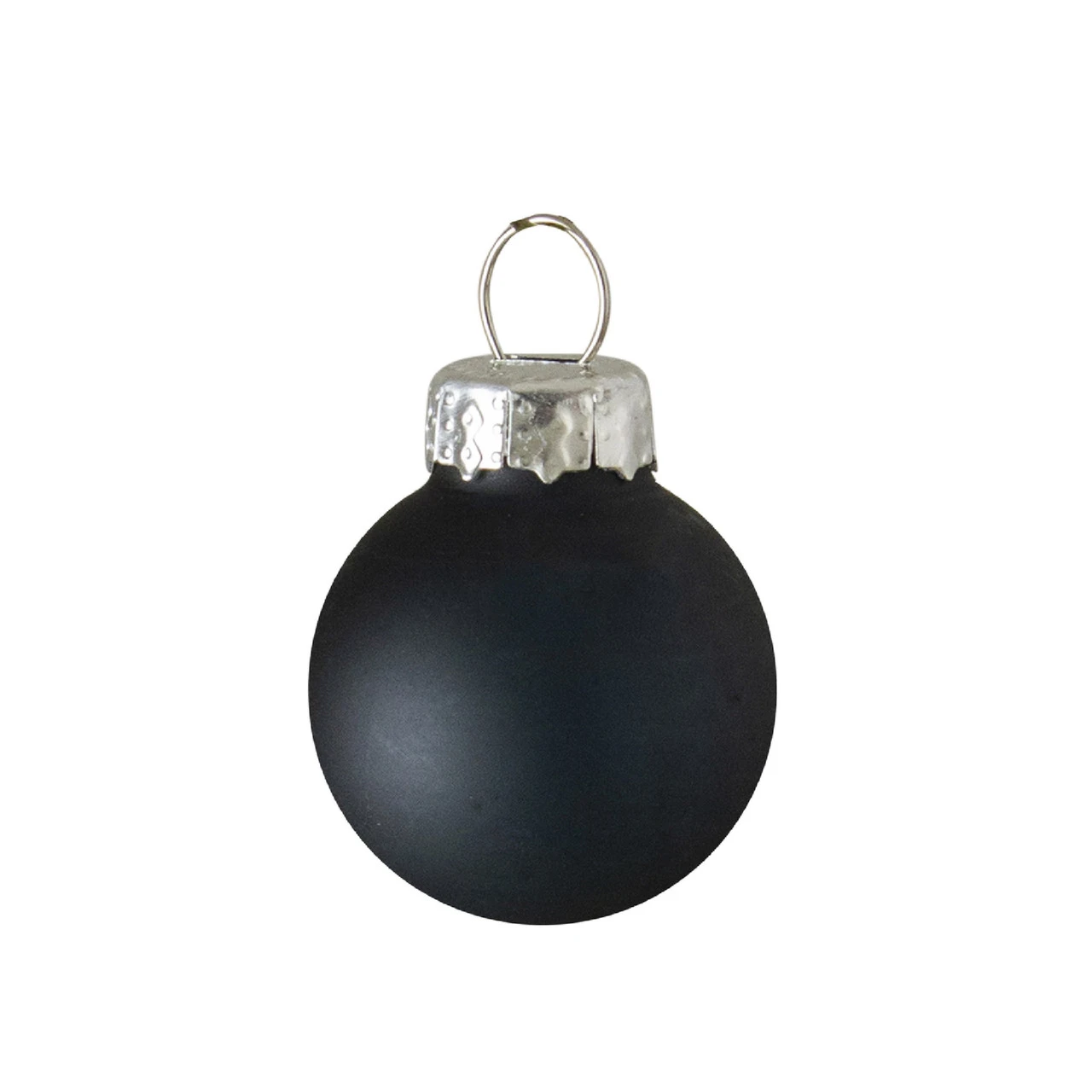 9ct Shiny And Matte Black Glass Ball Christmas Ornaments 2.5" (65mm) 2 9ct Shiny And Matte Black Glass Ball Christmas Ornaments 2.5" (65mm) - Image 2