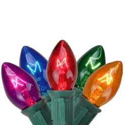 25-Count Multi-Color C7 Christmas Light Set, 24ft Green Wire -Best Christmas Store northlight b42g8212 3 26426.1667529754