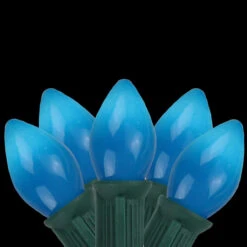 25-Count Blue C7 Opaque Christmas Light Set, 24ft Green Wire -Best Christmas Store northlight b4bg8411 03 14711.1667536475