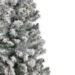 4' Pre-Lit Flocked Pine Artificial Christmas Tree, Clear Lights -Best Christmas Store northlight b8353220flocked 2new 56300.1668031085
