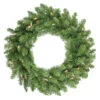 24" Pre-Lit Eastern Pine Artificial Christmas Wreath - Clear Lights