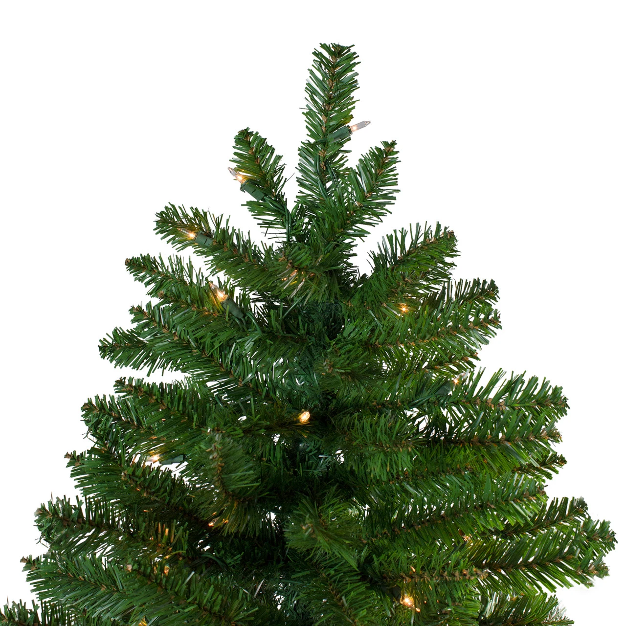 9' Pre-Lit Slim Eastern Pine Artificial Christmas Tree - Clear Lights 4 9' Pre-Lit Slim Eastern Pine Artificial Christmas Tree - Clear Lights - Image 4