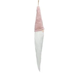 24" Plush Pink And White Holiday Collections Hanging Gnome Christmas Ornament -Best Christmas Store northlight de89508 3 sample 92022.1667488092