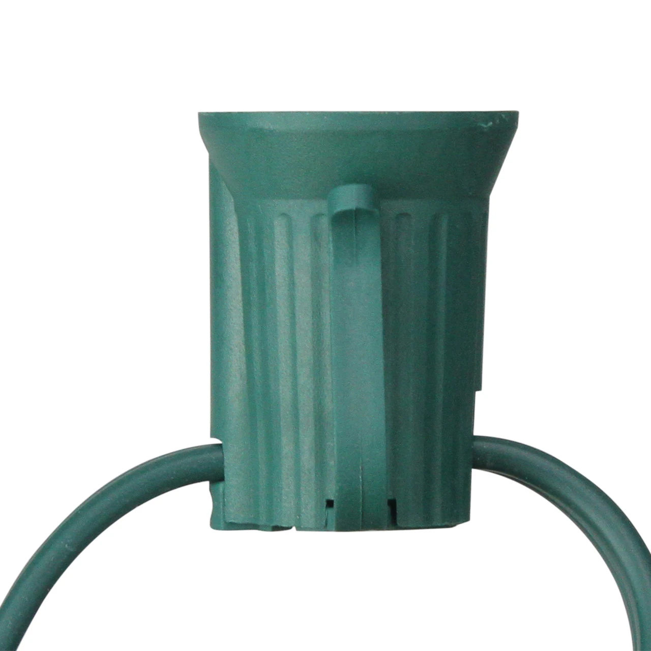 100' Commercial C9 Christmas Light Socket Set - 12" Spacing 18 Gauge Green Wire 2 100' Commercial C9 Christmas Light Socket Set - 12" Spacing 18 Gauge Green Wire - Image 2