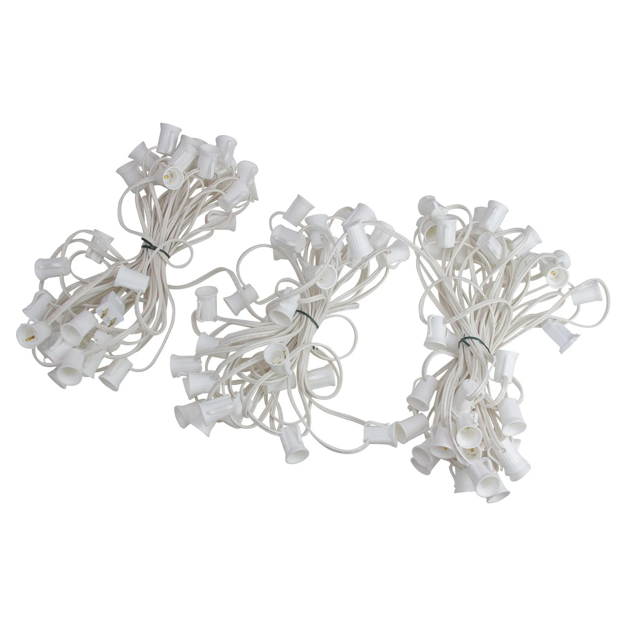 100' White Commercial C9 Christmas Light Socket Set 3 100' White Commercial C9 Christmas Light Socket Set - Image 3
