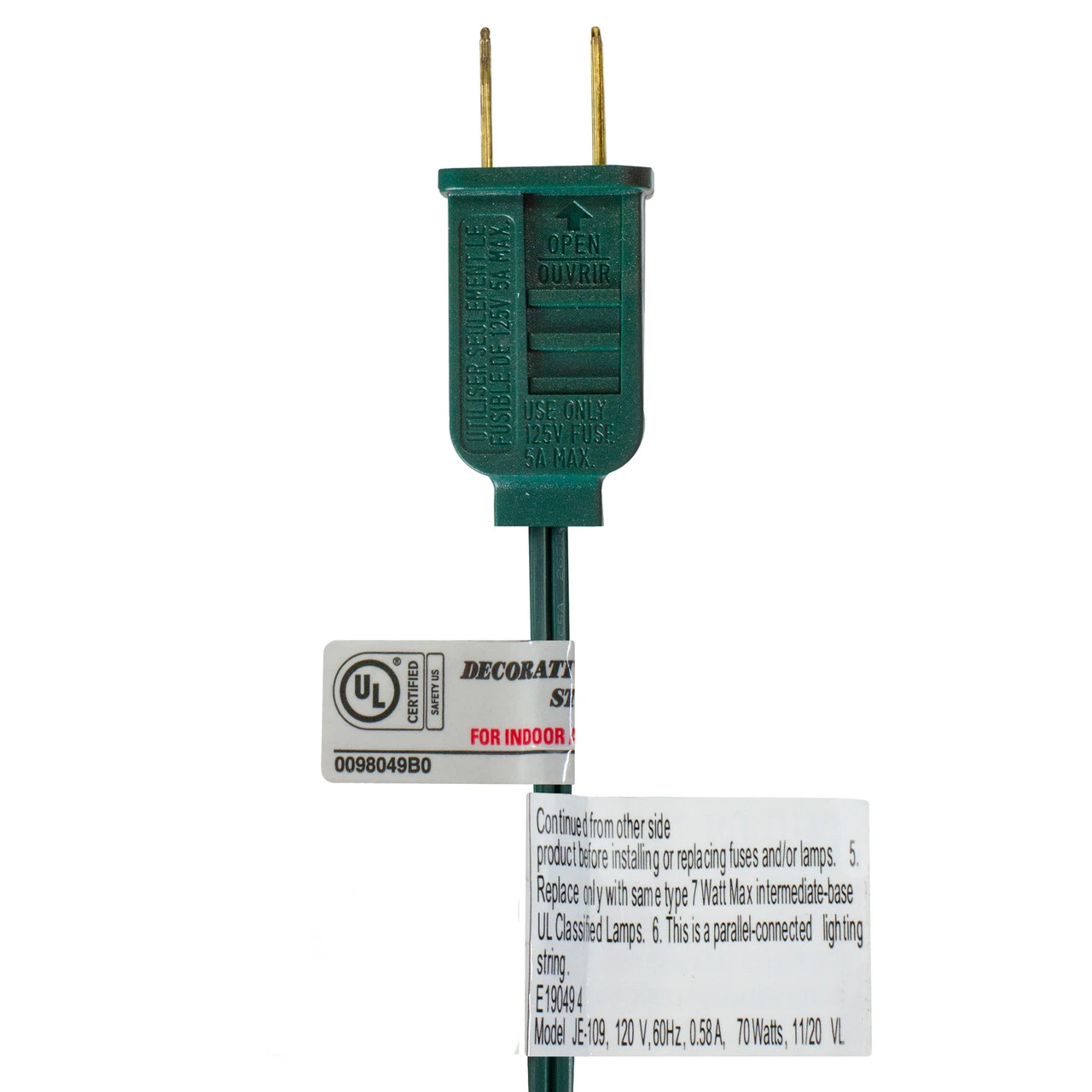 15-Count Multi-Color Satin G50 Globe Christmas Light Set, 13.75ft Green Wire 3 15-Count Multi-Color Satin G50 Globe Christmas Light Set, 13.75ft Green Wire - Image 3