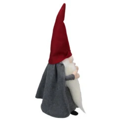18" Gray And Red Standing Big Nose Gnome Holding A Stick -Best Christmas Store northlight e27393 3 36964.1667536168
