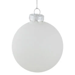 4ct White Glass Ball Ornaments With Black Christmas Trees 3" -Best Christmas Store northlight eb94511 2 73335.1671114552