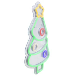 15" LED Lighted Neon Style Christmas Tree Window Silhouette -Best Christmas Store northlight fm94469 220copy 63468.1667540261