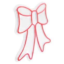 15" Red LED Lighted Neon Style Bow Christmas Window Silhouette -Best Christmas Store northlight fm94474 2 71925.1667540262