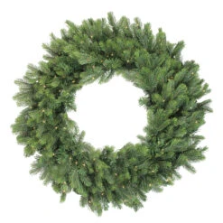 Pre-Lit LED Oregon Noble Fir Artificial Christmas Wreath - 30-Inch, Warm White Lights