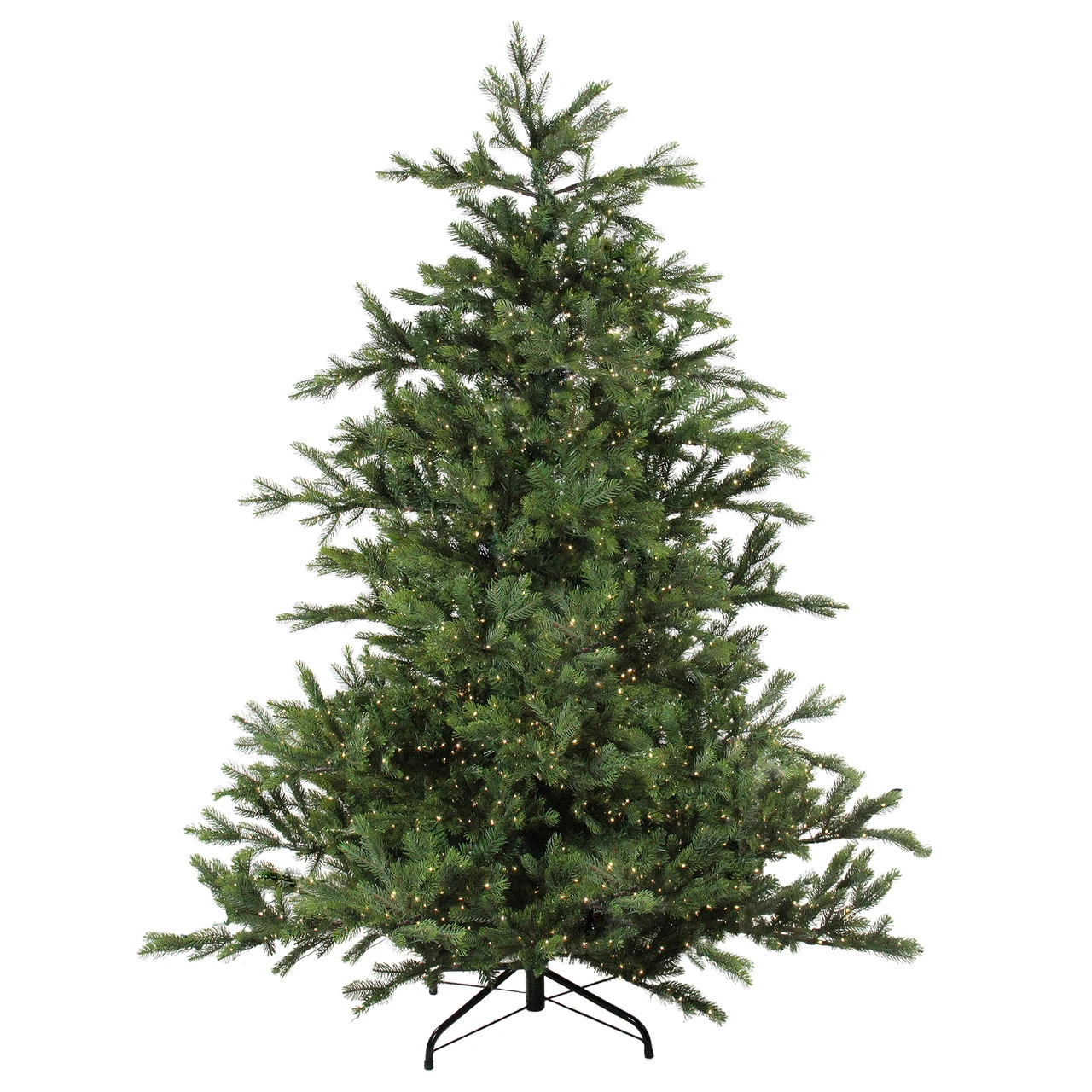 7.5' Pre-Lit Full Oregon Noble Fir Artificial Christmas Tree - Warm White LED Lights 2 7.5' Pre-Lit Full Oregon Noble Fir Artificial Christmas Tree - Warm White LED Lights - Image 2