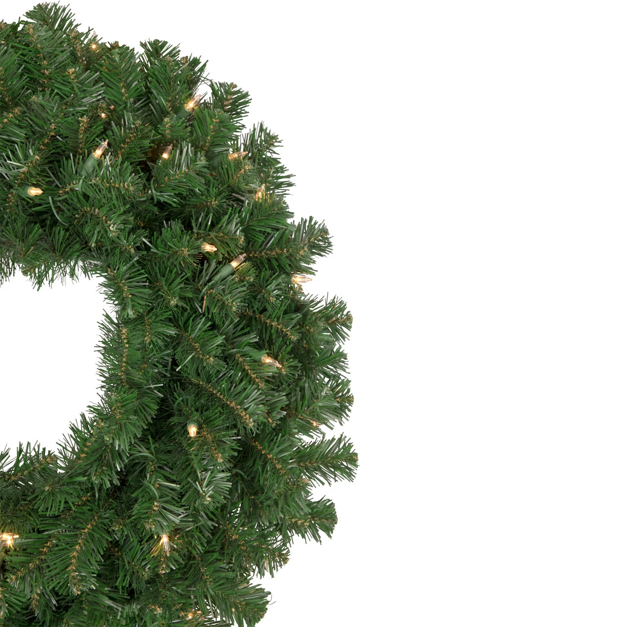Pre-Lit Windsor Pine Artificial Christmas Wreath - 24-Inch, Clear Lights 4 Pre-Lit Windsor Pine Artificial Christmas Wreath - 24-Inch, Clear Lights - Image 4