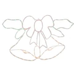 34" Lighted Christmas Bell And Bow Window Silhouette Decoration -Best Christmas Store northlight gv94144 2 66567.1667538794