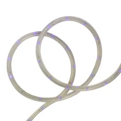 Blue Commercial Grade LED Christmas Rope Lights - 288 Ft White Wire