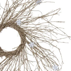 28" Pre-lit Champagne Glittered Artificial Twig Christmas Wreath, Warm White LED Lights 8 28" Pre-lit Champagne Glittered Artificial Twig Christmas Wreath, Warm White LED Lights -Best Christmas Store northlight h36276 3 06838.1681146841