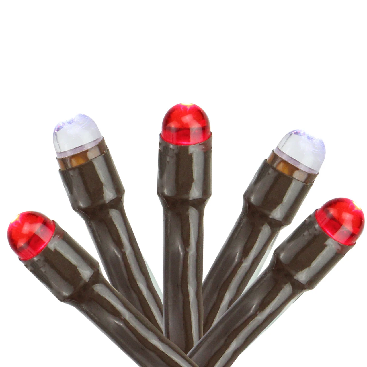 2' X 8' Red And White LED Tree Trunk Wrap Christmas Lights, Brown Wire 2 2' X 8' Red And White LED Tree Trunk Wrap Christmas Lights, Brown Wire - Image 2