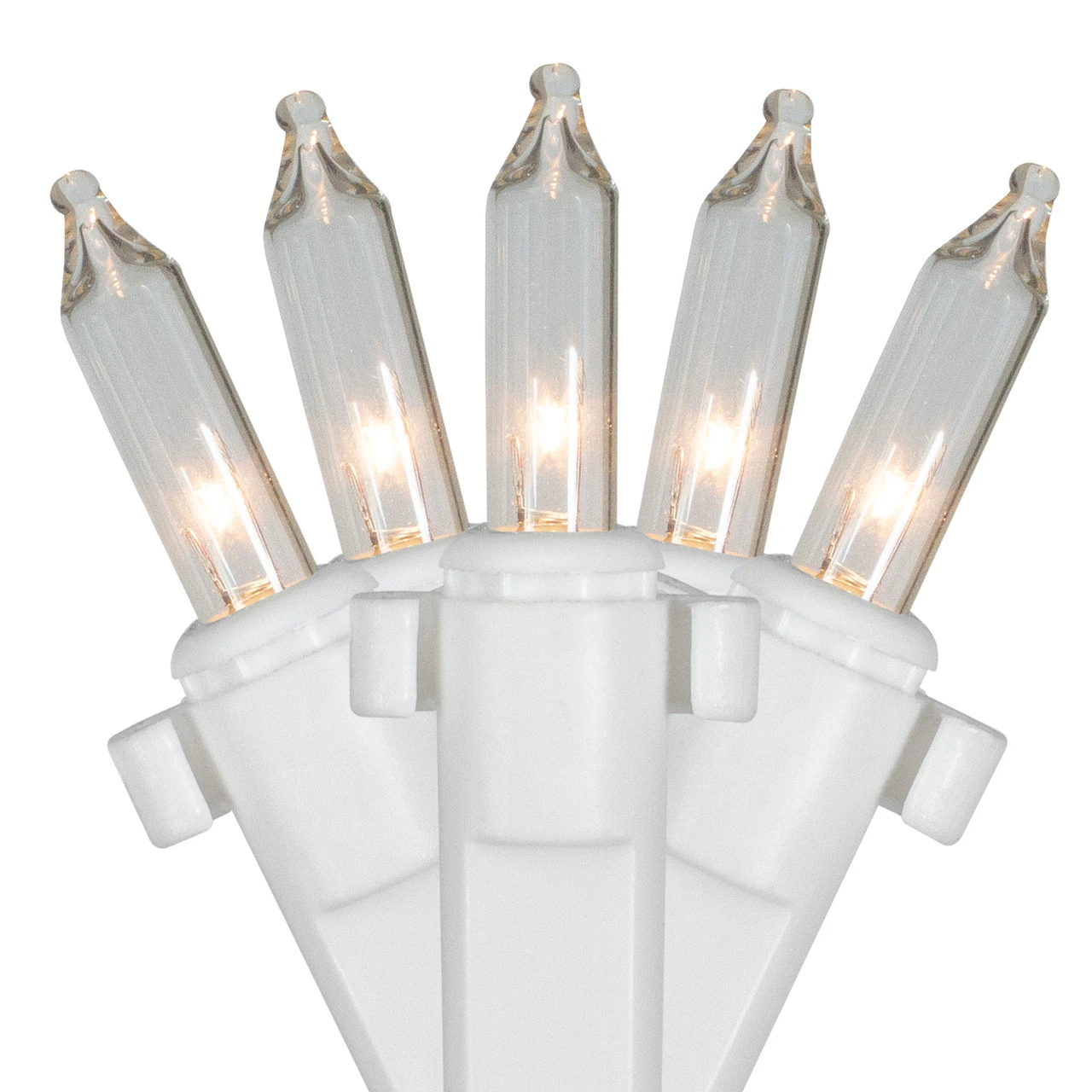 4' X 6' Clear Mini Net Style Christmas Lights, White Wire 3 4' X 6' Clear Mini Net Style Christmas Lights, White Wire - Image 3