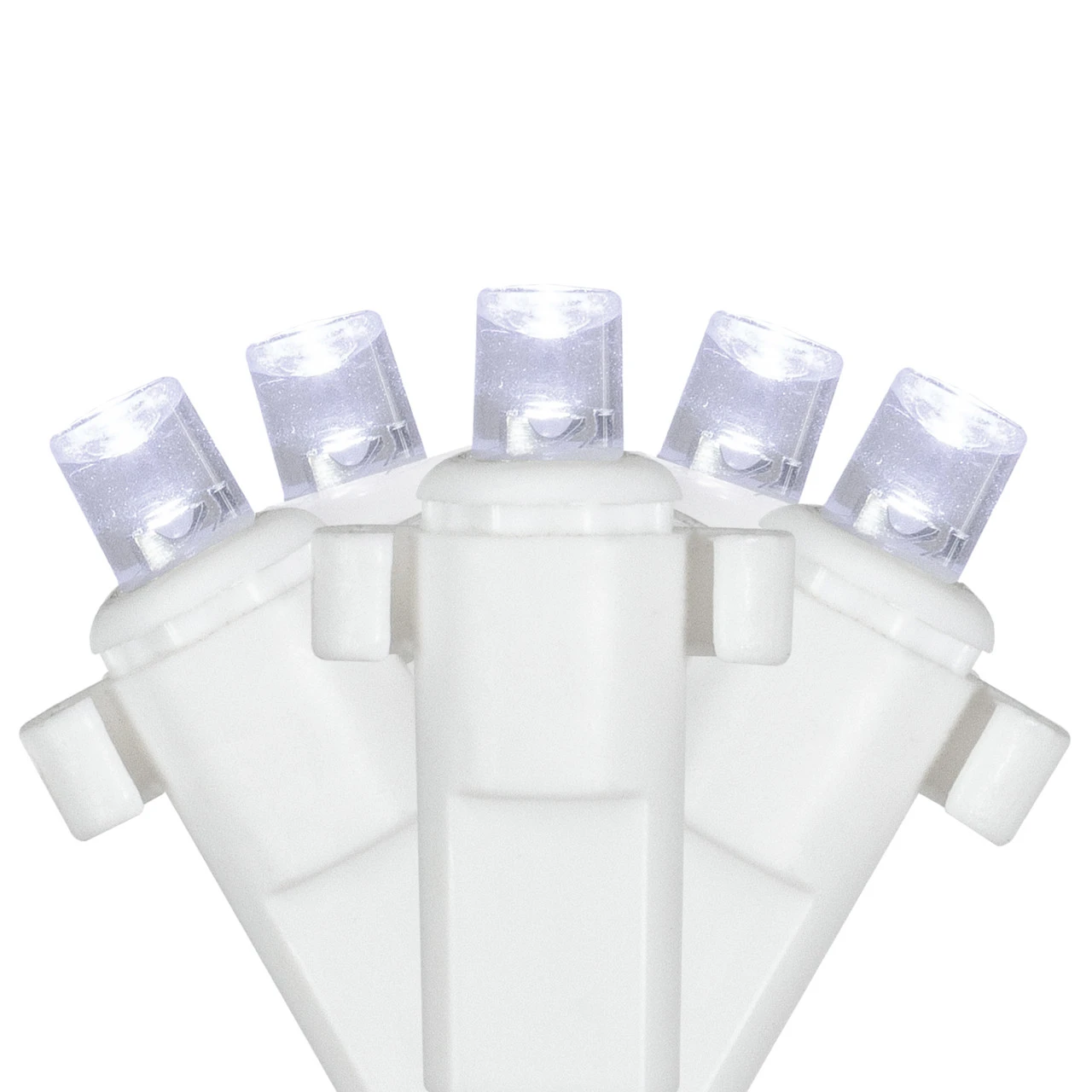 2' X 8' Pure White LED Wide Angle Net Style Column Wrap Christmas Lights, White Wire 4 2' X 8' Pure White LED Wide Angle Net Style Column Wrap Christmas Lights, White Wire - Image 4