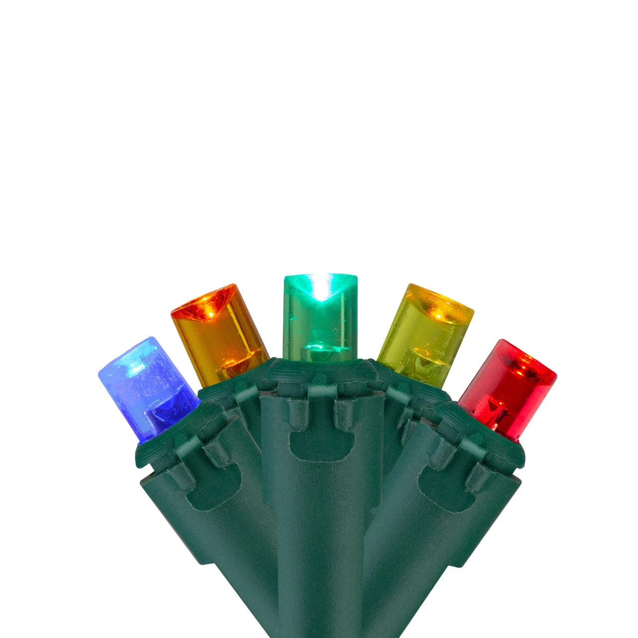 200 Multi-Color LED Wide Angle Christmas Lights, 49ft Green Wire 1 200 Multi-Color LED Wide Angle Christmas Lights, 49ft Green Wire