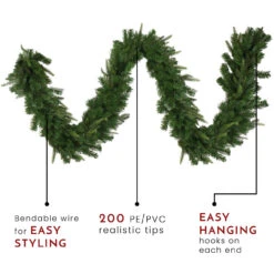 9' X 10" Roosevelt Fir Artificial Christmas Garland - Unlit -Best Christmas Store northlight hb27084 thumbnail 45849.1667623611