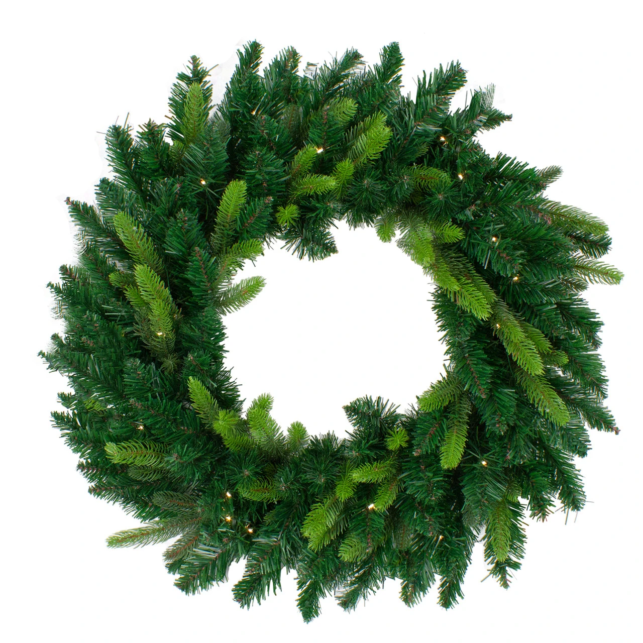 Pre-Lit Gunnison Pine Artificial Christmas Wreath - 48-Inch, Clear Lights 1 Pre-Lit Gunnison Pine Artificial Christmas Wreath - 48-Inch, Clear Lights