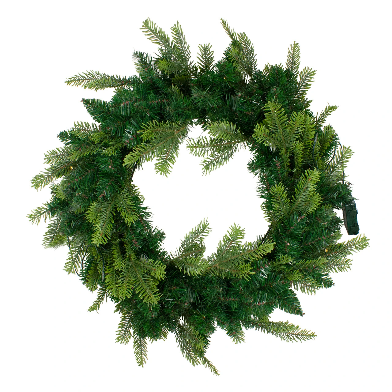 Pre-Lit Woodcrest Pine Artificial Christmas Wreath - 48-Inch, Clear Lights 1 Pre-Lit Woodcrest Pine Artificial Christmas Wreath - 48-Inch, Clear Lights