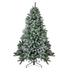 6.5' Flocked Winter Park Fir Artificial Christmas Tree - Unlit