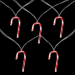 7ct Red And White Candy Cane Christmas Lights - 4.5ft Clear Wire -Best Christmas Store northlight hc90642 sample 2 79787.1682459870