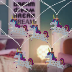 10 B/O LED Warm White Unicorn Mini Lights - 3 Ft, Clear Wire