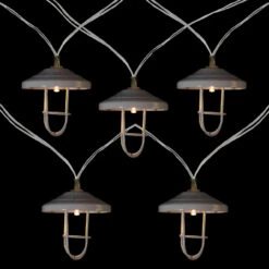 10 B/O LED Warm White Lantern Christmas Lights - 3' Clear Wire -Best Christmas Store northlight hc90646 sample 2 88054.1667559816