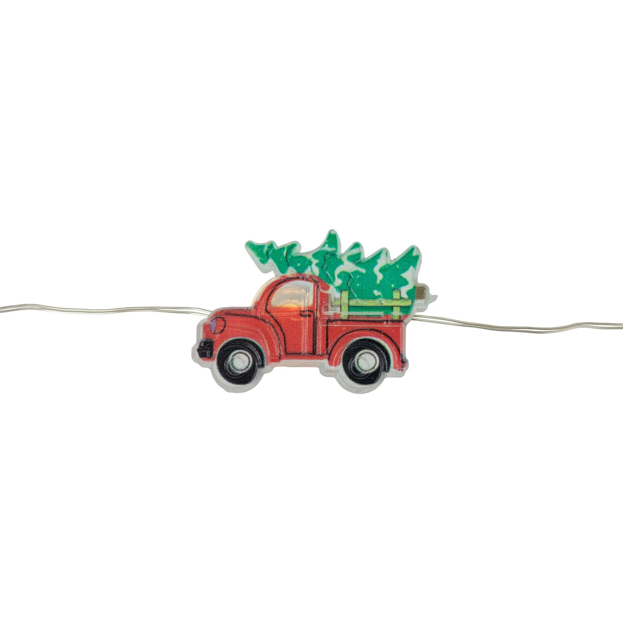 20-Count LED Truck Hauling Tree Micro Christmas Light Set, 6ft, Silver Wire 3 20-Count LED Truck Hauling Tree Micro Christmas Light Set, 6ft, Silver Wire - Image 3