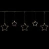 LED Lighted Stars Christmas Garland, 4ft, Warm White Lights
