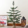 3' Ponderosa Pine Artificial Christmas Tree With Jute Base – Unlit