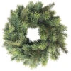 Green Pine Artificial Christmas Wreath, 11.75-Inch, Unlit