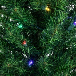 6' Pre-Lit Pencil Northern Balsam Fir Artificial Christmas Tree, Multi LED Lights -Best Christmas Store northlight j00068 03 16671.1687966233