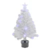3' Pre-Lit White Fiber Optic Artificial Christmas Tree, White Lights